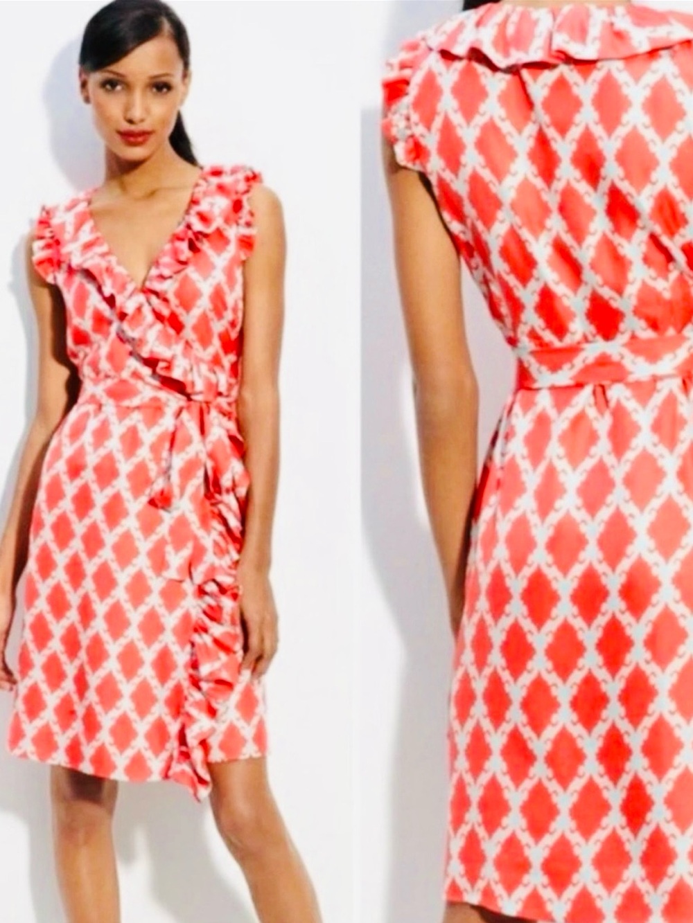 Kate Spade Aubrey Silk Wrap Dress - Picture 2 of 15